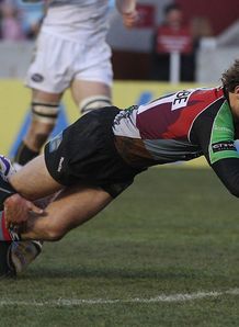 nick evans harlequins try 2010