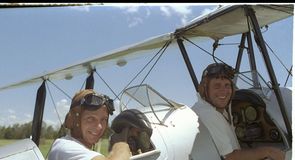 Flight of fancy: Gower and Morris tried to lift the tension on the 1990/91 with some high jinks Flight of fancy: Gower and Morris tried to lift the tension on the 1990/91 with some high jinks