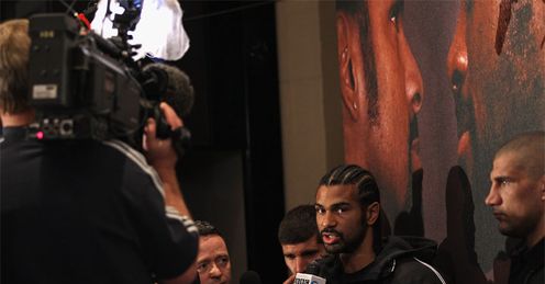 Haye: has been happy to talk to the media all week