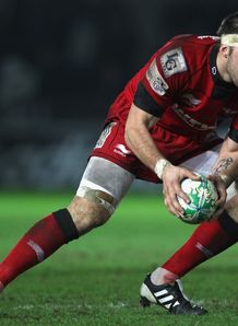 Josh Turnbull of Scarlets during the Heineken Cup