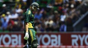 Shane Watson walked off dejected after he fell early.