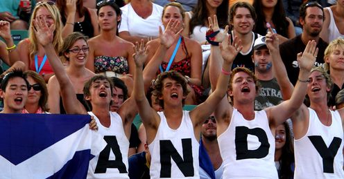 andy murray 2011. Andy Murray fans Aus Open 2011