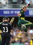 Jump around: Brett Lee celebrates in style