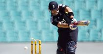 Mitchell Johnson cleaned up Matt Prior's stumps.