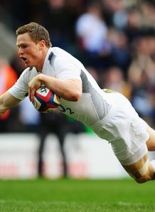 Chris Ashton first try England v Italy Chris Ashton first try England v Italy