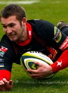Dragons v Scarlets Martyn Thomas try