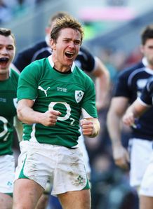 Eoin Reddan celebrates Ireland v Scotland Eoin Reddan celebrates Ireland v Scotland