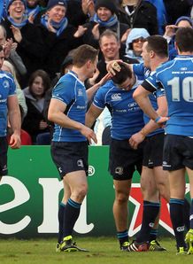 Leinster celeb Eoin OMalley v Saracens Heineken Cup