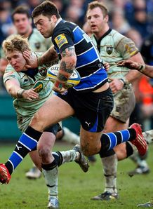 Matt Banahan Bath v saints 2011 Matt Banahan Bath v saints 2011