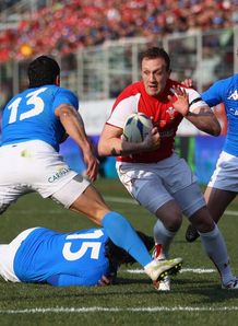 Morgan Stoddart try for Wales against Italy Morgan Stoddart try for Wales against Italy
