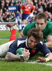 Six Nations Ireland v France Maxime Medard try Six Nations Ireland v France Maxime Medard try