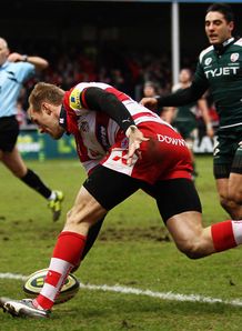 gloucester olly morgan try 2011 gloucester olly morgan try 2011