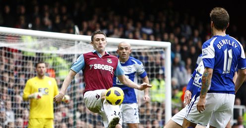West Ham v Birmingham Robbie Keane area