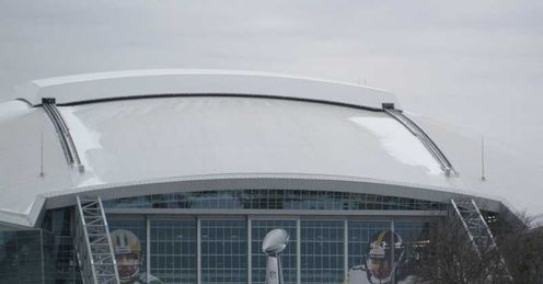 Great stadium, lousy weather!