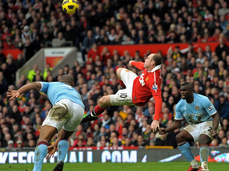 Rooney+overhead Vs man