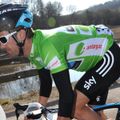 Greg Henderson started stage three in the green points jersey...
