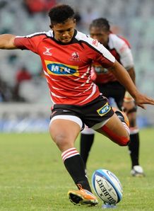 Eltion Jantjies lions super rugby place kick Eltion Jantjies lions super rugby place kick