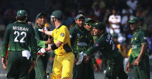 Brad Haddin Younus Khan exchange words Australia Pakistan