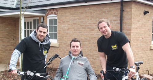 John Sullivan, Matt King and Jack Malin: raising money for charity