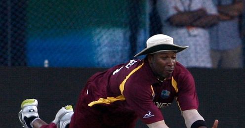 Kieron Pollard catch West Indies v India world cup