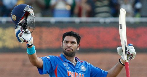 Yuvraj Singh India century celeb
