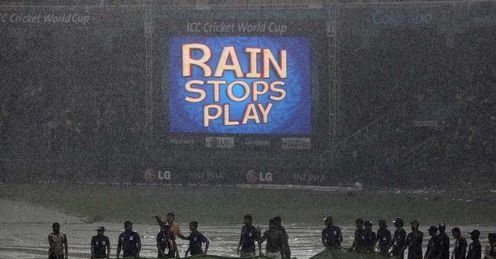 rain stops play Sri Lanka v Australia Colombo 2011 Cricket World Cup