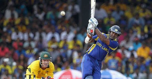 Kumar Sangakkara Sri Lanka batting against Australia Colombo 2011 World Cup