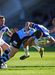 Jimmy Gopperth tackle Newcastle Bath Jimmy Gopperth tackle Newcastle Bath