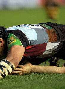 Maurie Fa asavalu try for Harlequins against Wasps