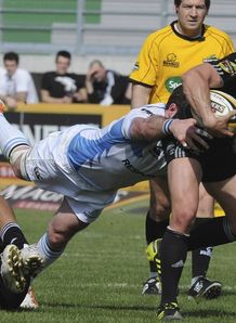 Tito Tebaldi in action for Aironi against Glasgow