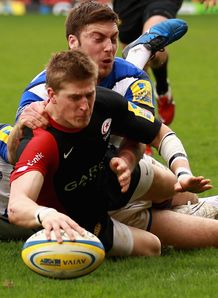 saracens david strettle try 2011