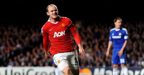 Wayne Rooney Manchester United Champions League Quarter Final