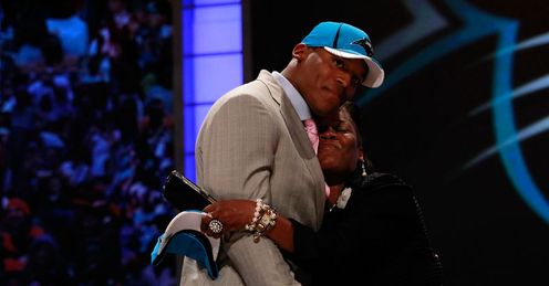 Carolina's first overall pick last year was quarterback Cam Newton