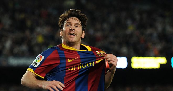 Messi: Scored 50th goal of the season for Barca