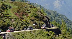 The riders had to tackle more dirt roads on the route from Verbania to Sestriere