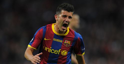 David Villa Barcelona Champions League final