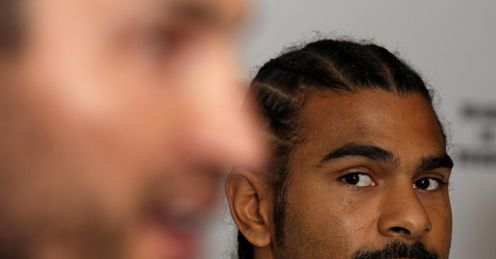 In the background: but Haye can step up in the States, says Wayne