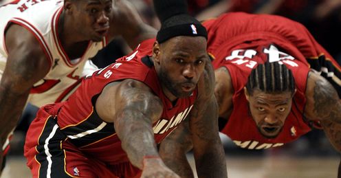James: he and his Heat team-mates have their eyes on the prize