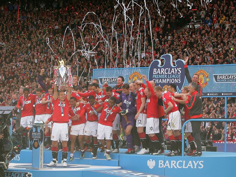 
				 Man Utd champions  
			