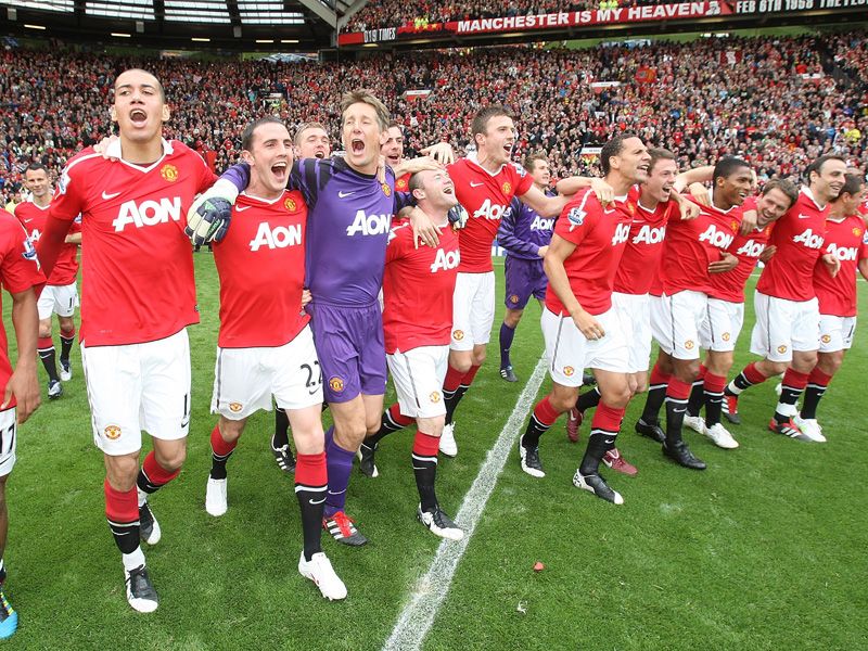 
				 Man Utd champions  
			