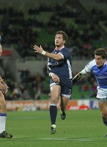 Danny Cipriani passing on run for Rebels Danny Cipriani passing on run for Rebels