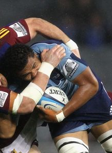 Peter Saili and Jamie Mackintosh Blues v Highlanders Peter Saili and Jamie Mackintosh Blues v Highlanders