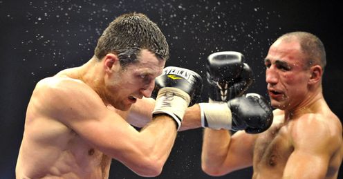Toe-to-toe: Froch goes on the offensive against Arthur Abraham in November