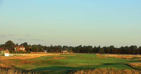 The 18th hole at Sandwich. The 18th hole at Sandwich.
