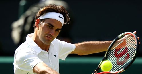 Slice of fortune: Federer's backhand will be a critical shot at Wimbledon