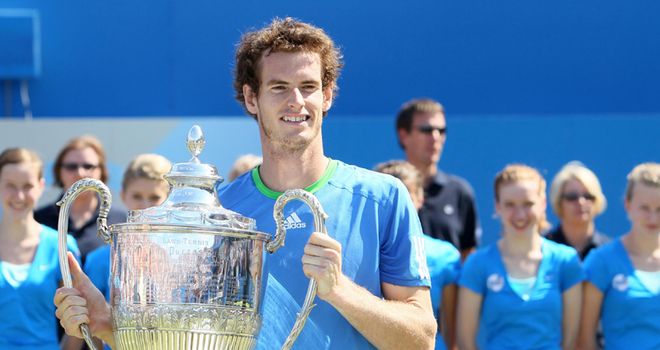 andy murray queens trophy. Andy Murray insists he feels