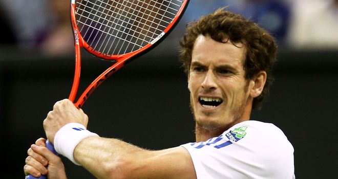 andy murray wimbledon. Andy Murray handled the