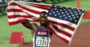 Michael Johnson was the star of the show for America.
