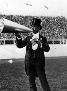 A toastmaster at the 1908 Olympics