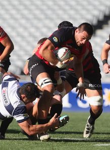 Ash Parker on a run for Canterbury Ash Parker on a run for Canterbury
